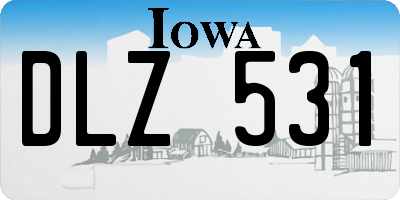 IA license plate DLZ531