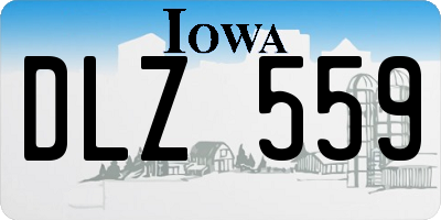 IA license plate DLZ559