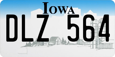 IA license plate DLZ564