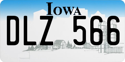 IA license plate DLZ566