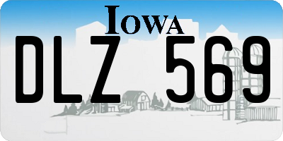 IA license plate DLZ569