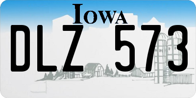 IA license plate DLZ573