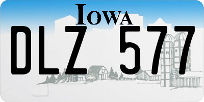 IA license plate DLZ577