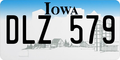 IA license plate DLZ579