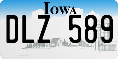 IA license plate DLZ589
