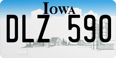 IA license plate DLZ590