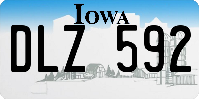 IA license plate DLZ592