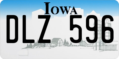 IA license plate DLZ596
