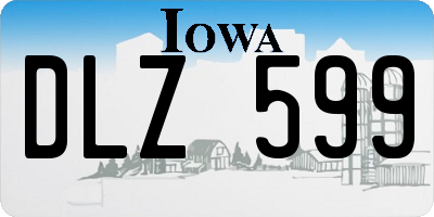 IA license plate DLZ599