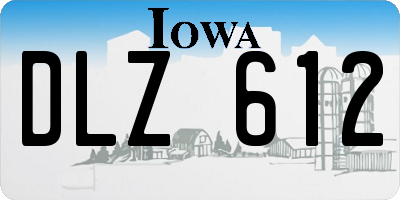 IA license plate DLZ612