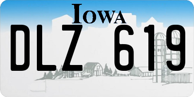 IA license plate DLZ619