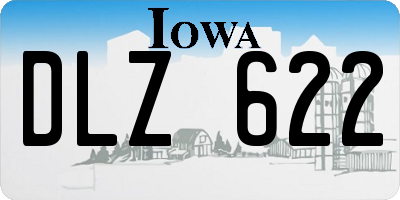 IA license plate DLZ622