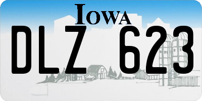 IA license plate DLZ623