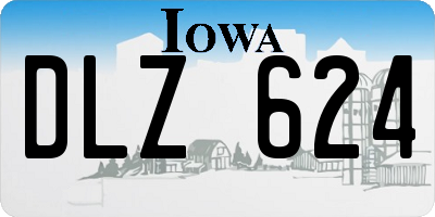IA license plate DLZ624
