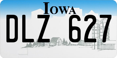 IA license plate DLZ627