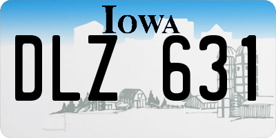 IA license plate DLZ631