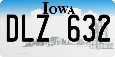 IA license plate DLZ632