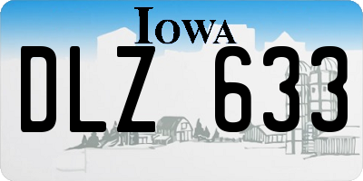 IA license plate DLZ633