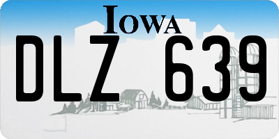 IA license plate DLZ639