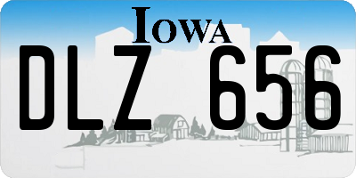 IA license plate DLZ656