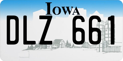 IA license plate DLZ661