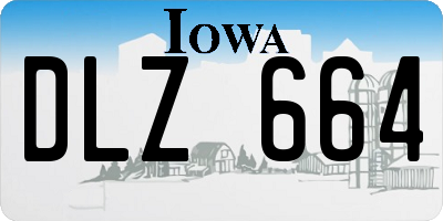 IA license plate DLZ664