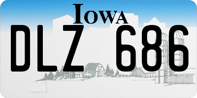 IA license plate DLZ686