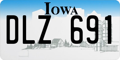 IA license plate DLZ691