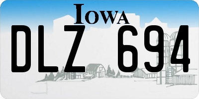 IA license plate DLZ694