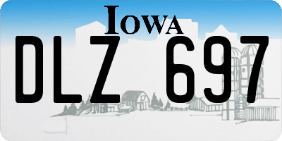 IA license plate DLZ697