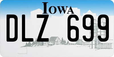 IA license plate DLZ699