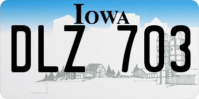 IA license plate DLZ703