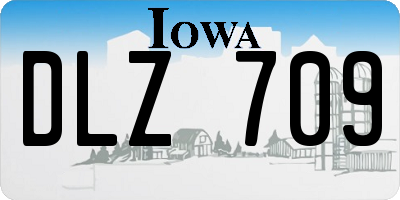 IA license plate DLZ709