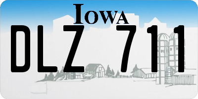 IA license plate DLZ711