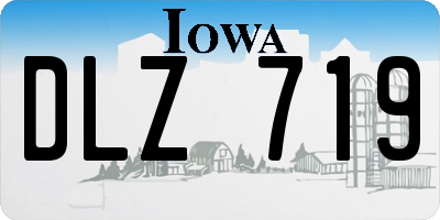 IA license plate DLZ719