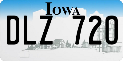 IA license plate DLZ720