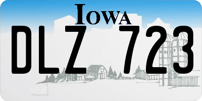 IA license plate DLZ723