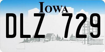 IA license plate DLZ729