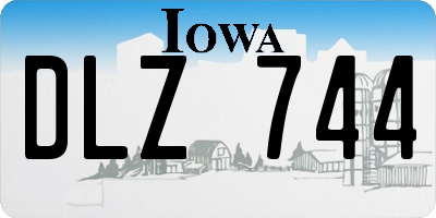 IA license plate DLZ744
