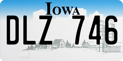 IA license plate DLZ746