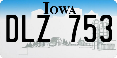 IA license plate DLZ753