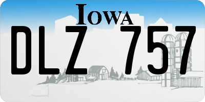 IA license plate DLZ757