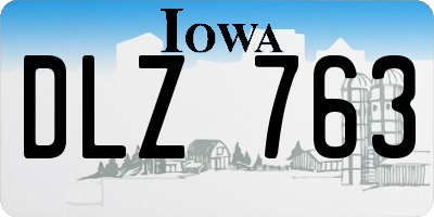 IA license plate DLZ763