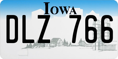 IA license plate DLZ766