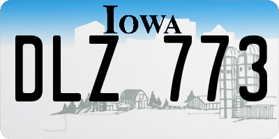 IA license plate DLZ773