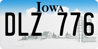 IA license plate DLZ776