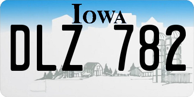 IA license plate DLZ782