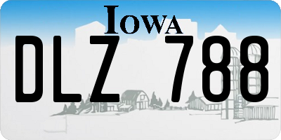 IA license plate DLZ788