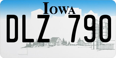 IA license plate DLZ790