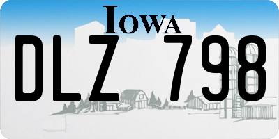 IA license plate DLZ798